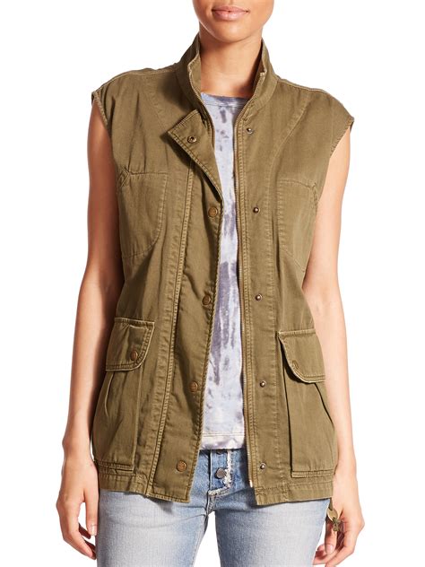 Green utility vest women - Buy Women Olive Green Cargo Utility Safari Vest With Pockets Drawstring Fashion Top at Walmart.com